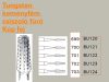 Dentorium Tungsten Carbide Cutters FISSURE TAPERED