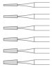 Dentorium Tungsten Carbide Cutters FISSURE TAPERED