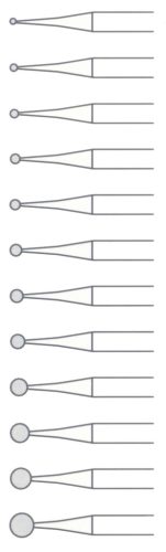 Dentorium Tungsten Carbide Cutters ROUND