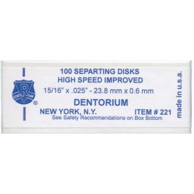 Dentorium Separating Disks High Speed
