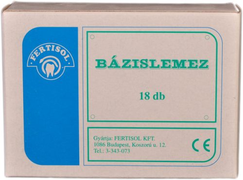 Base plates shellac thermoplastic 18 pieces UPPER