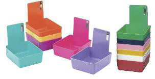 Dentorium Lab Pan Trays Coloured