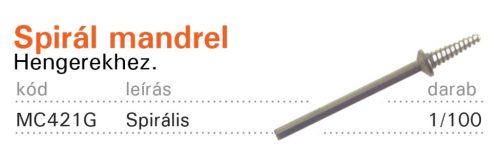 Spiral Mandrel for points