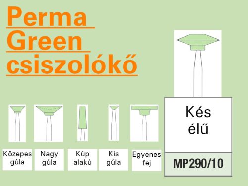Perma Green Mounted Stones KNIFE edge PORCELAIN finish