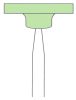 Perma Green Mounted Stones FLAT head PORCELAIN finish