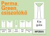 Perma Green Mounted Stones SMALL inverted cone PORCELAIN finish