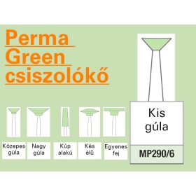   Perma Green Mounted Stones SMALL inverted cone PORCELAIN finish