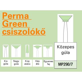   Perma Green Mounted Stones MEDIUM inverted cone PORCELAIN finish